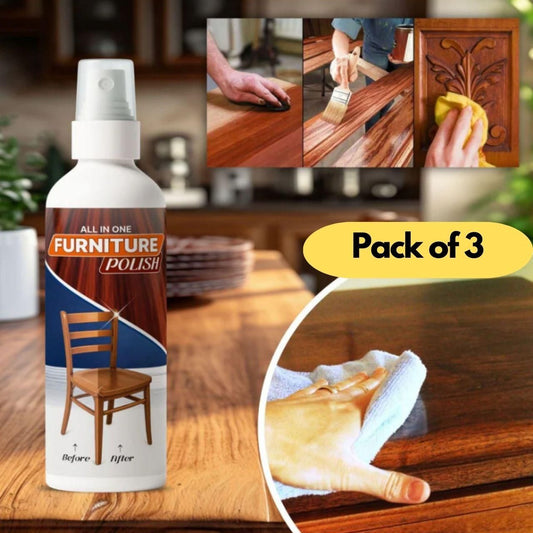 All-in-One Furniture Polish (450g x 3) – Long-Lasting Shine & Protection for Every Home