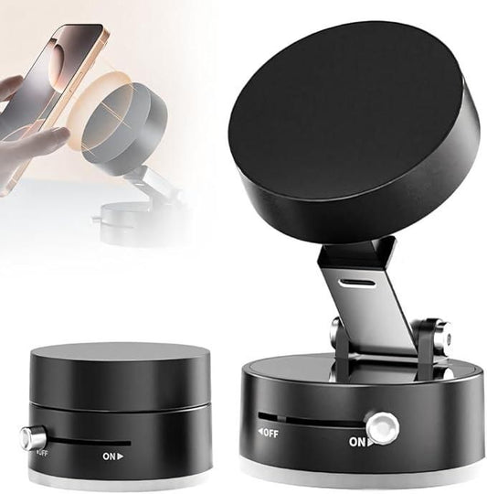 360° Magnetic Suction Phone Holder – Safe & Secure for Car, Home & Office (Universal for All Phones)